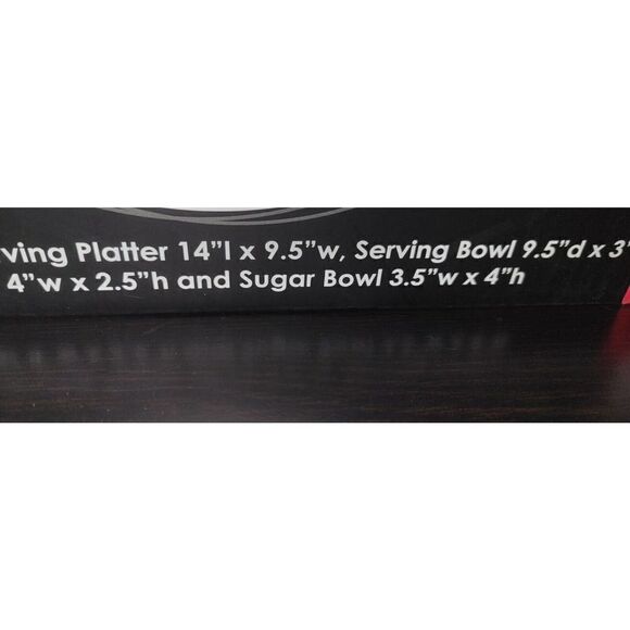 Disney Mickey Mouse Sketchbook 4 Piece Serving Set Platter Bowl Creamer Sugar - Picture 5 of 5